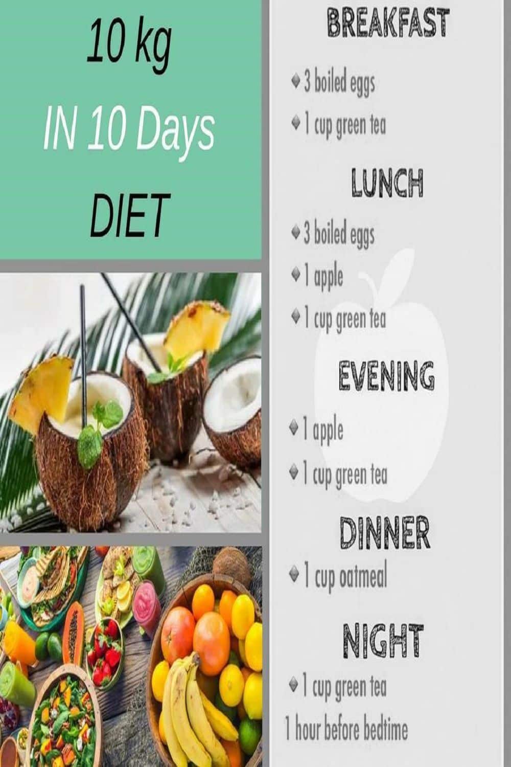 10 Kg Weight Loss In 7 Days Diet Plan