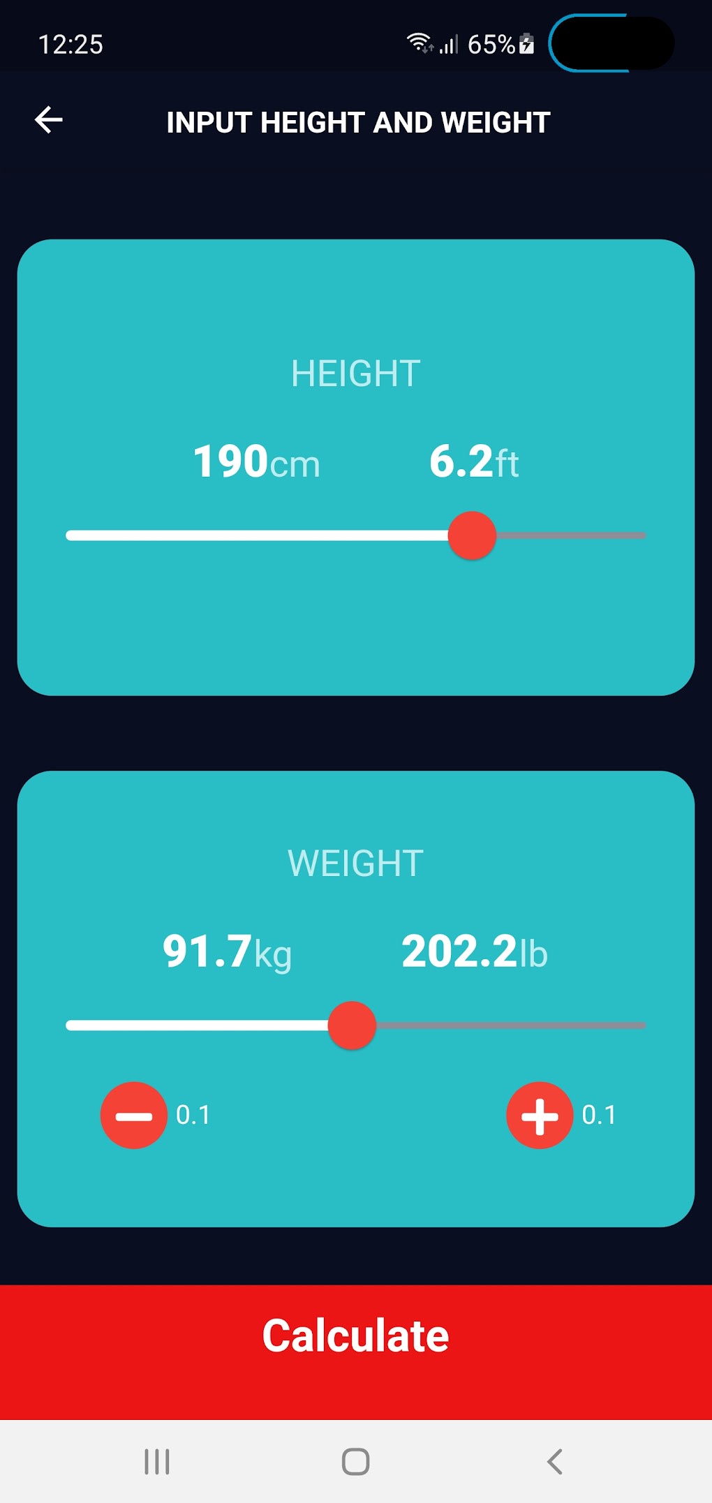 App To Calculate Weight
