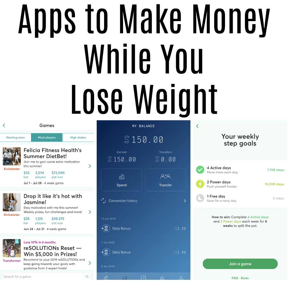 App To Make Money Losing Weight