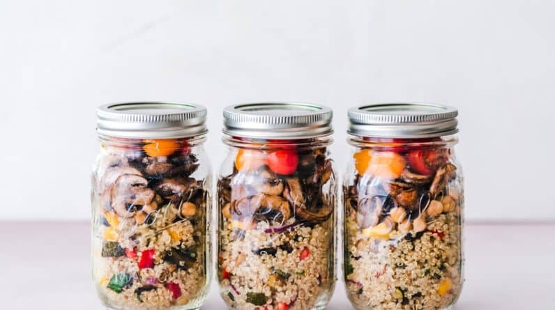 Photo Healthy meal prep